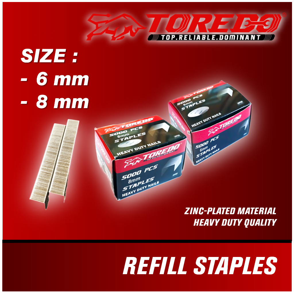 

TOREDO REFILL/ISI STAPLES TEMBAK