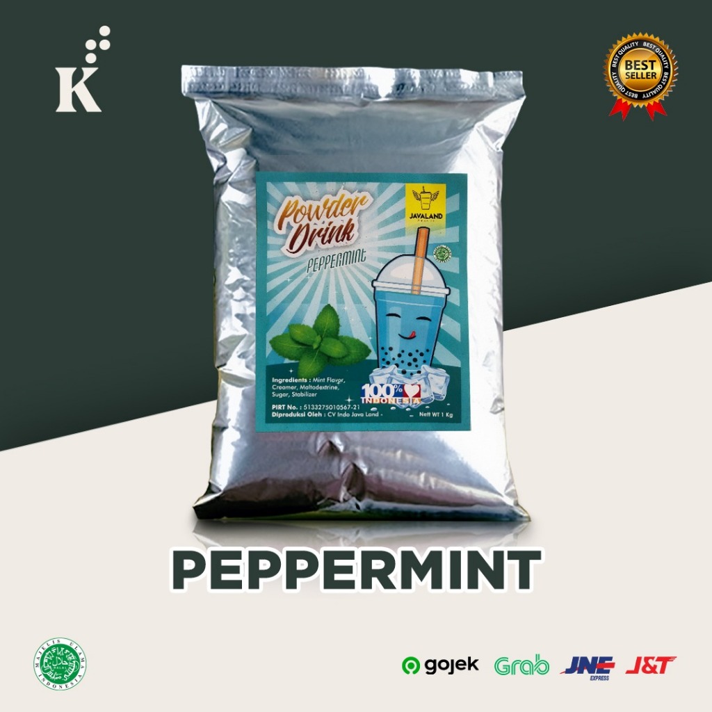 

Bubuk Minuman Bubble Powder Drink Rasa Peppermint ORIGINAL Javaland 1 kg