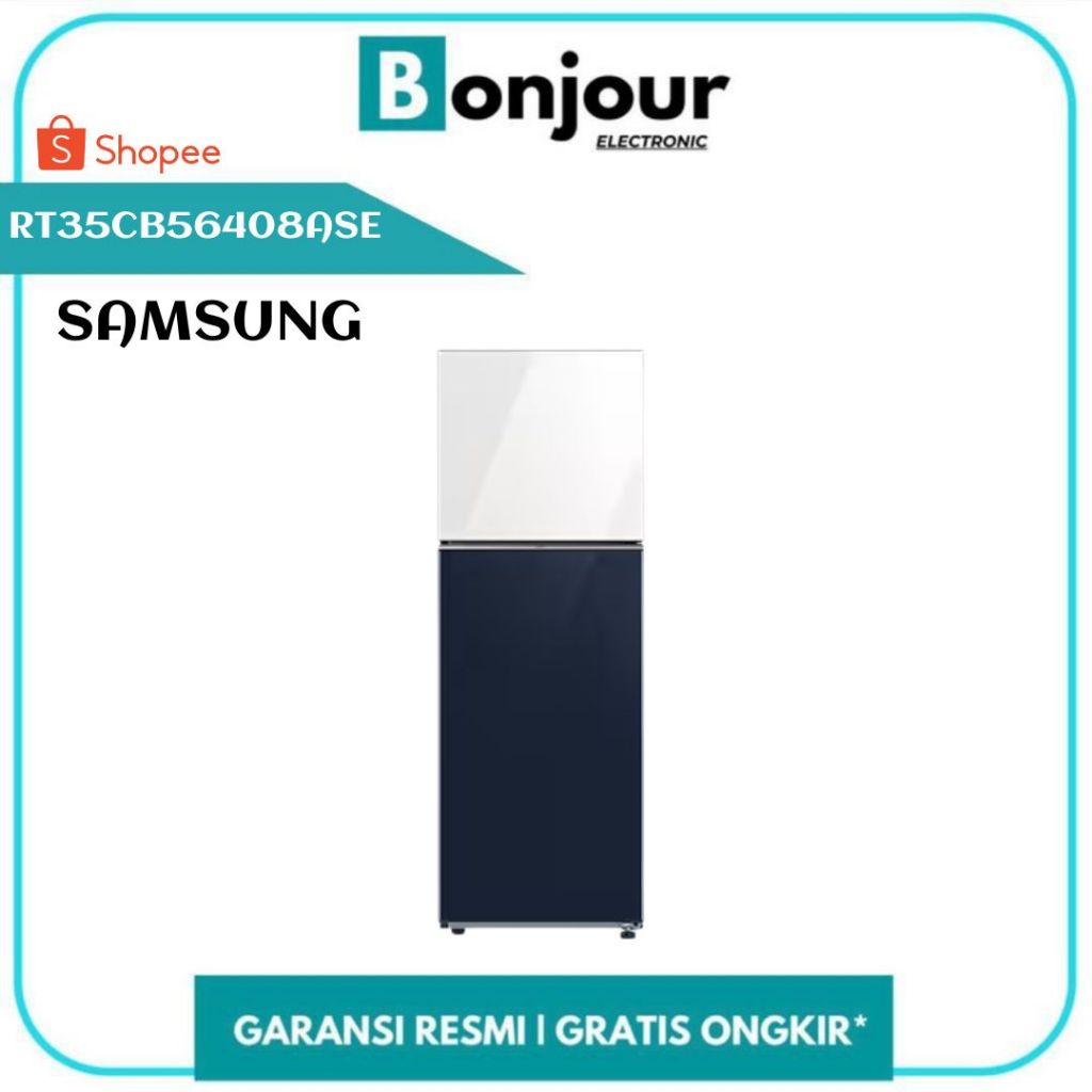 Kulkas Bespoke 2 Pintu 348 Liter Samsung RT35CB56408ASE Bespoke RT35 348 Liter