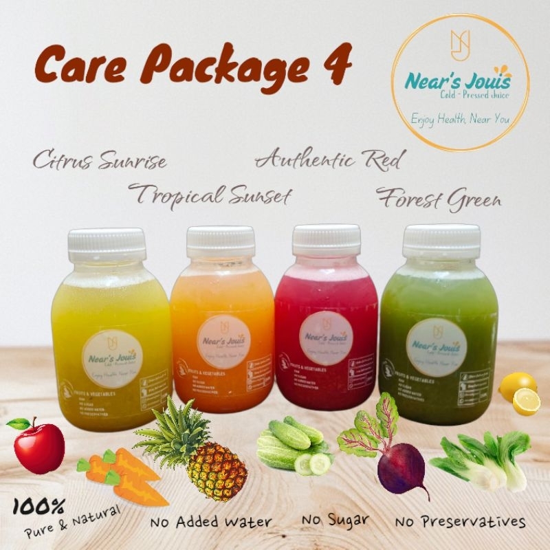 

Cold Pressed Juice - Care Package 4 (@250ml × 4)