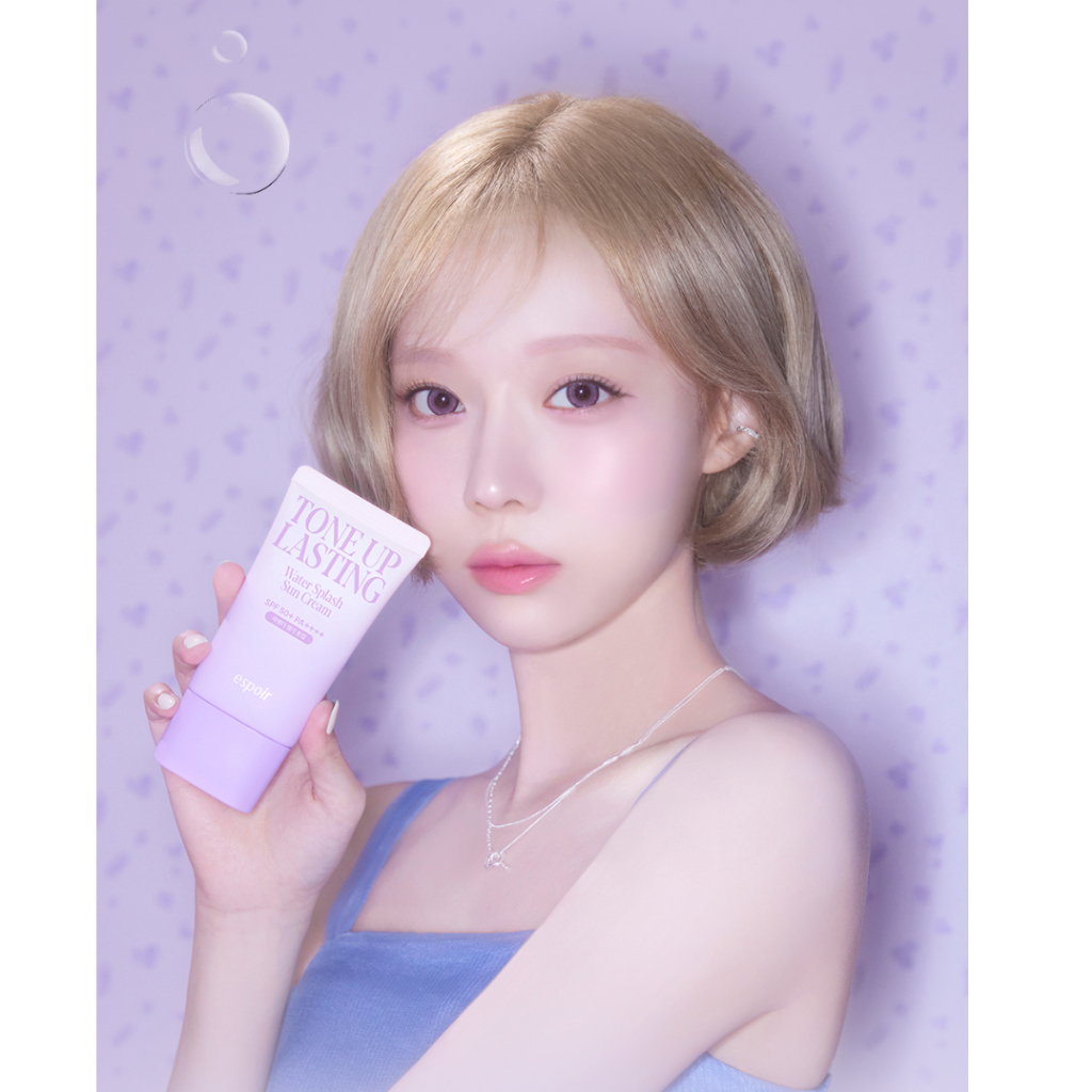 READY SIAP KIRIM ESPOIR PURPLE TONE UP LASTING WATER SPLASH SUN CREAM