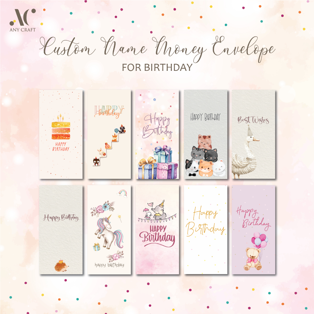 

(PO) Angpao ulang tahun anak custom nama angpao ultah panjang custom nama angpao ulang tahun dekorasi