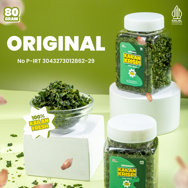 

Kailan Krispi (original) - 80Gram - ( Healthy, NO MSG )