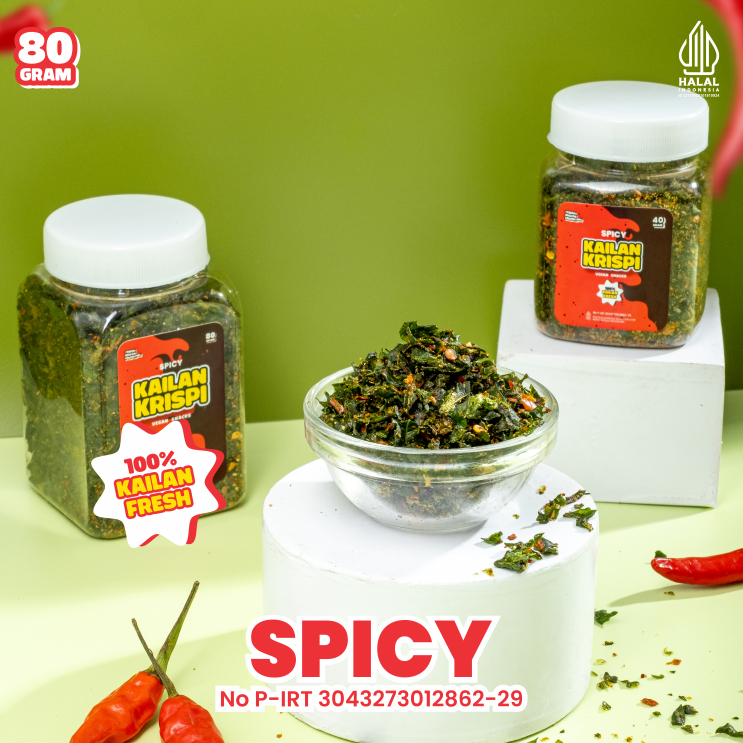 

Kailan Krispi (Spicy) - 80Gram ( Vegetables Snack )