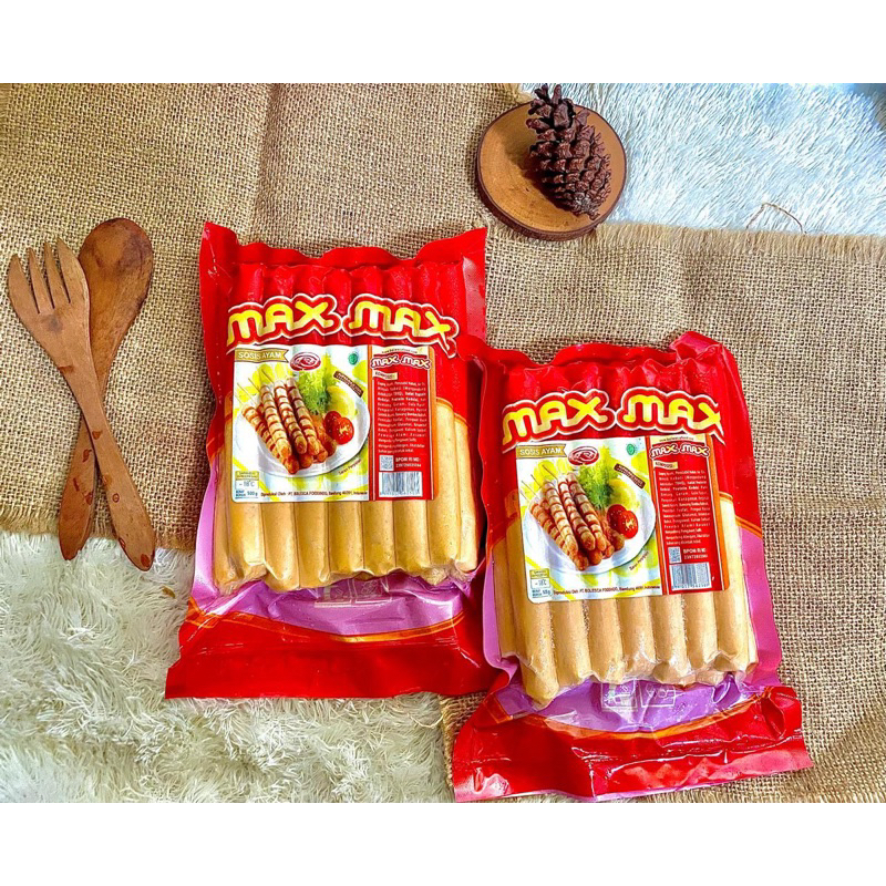 

sosis ayam coklat max sellulos 500 gr