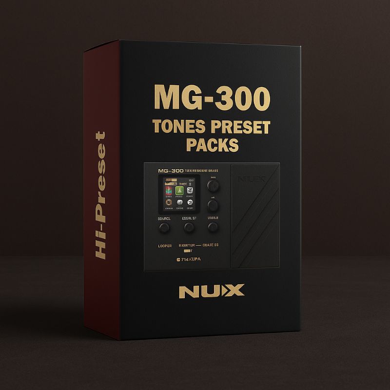 Preset Tone Pack Nux MG-300 (Best Top Session Artist) Drive,Clean,Chorus,Distortion,dll