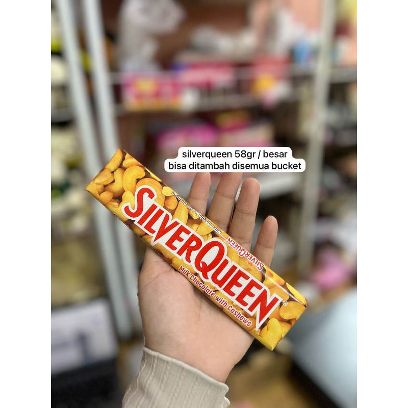 Silverqueen 58gr|coklat silverqueen besar|bucket coklat silverqueen