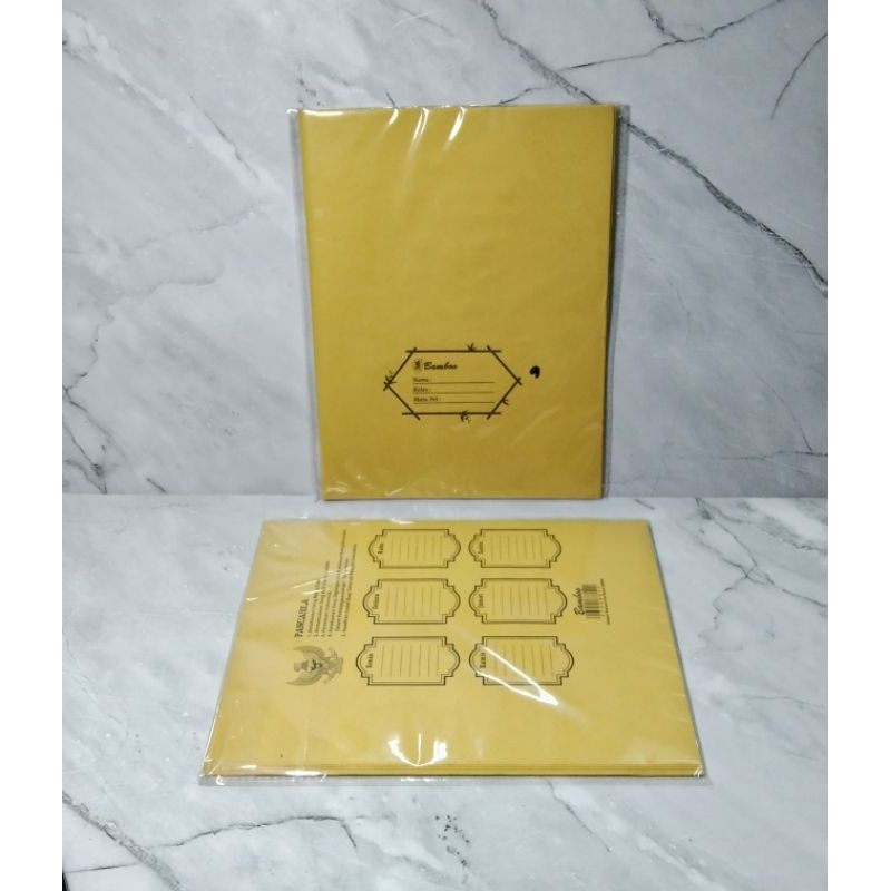 

SAMPUL BUKU PADI KWARTO / SAMPUL BUKU TULIS NAMA / SAMPUL BUKU COKLAT / SAMPUL BUKU POLOS - SAMSON