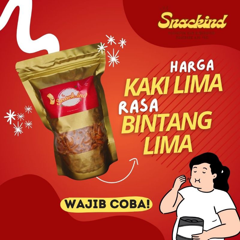 

Makaroni Cikruh Original Jeruk Viral Pedas Gurih - Snack Kriuk Pedas Kekinian 200 Gram (Standing Pouch) (Tidak Berminyak)
