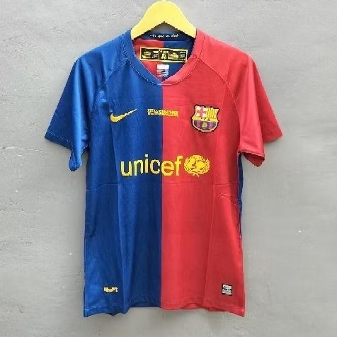 JERSEY BARCELONA HOME RETRO UCL FINAL ROMA 2009 GRADE ORI THAILAND