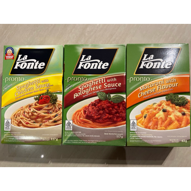 

La Fonte Pronto Spaghetti/Makaroni Instan