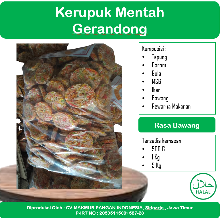 

KERUPUK GERANDONG 5 kg MENTAH