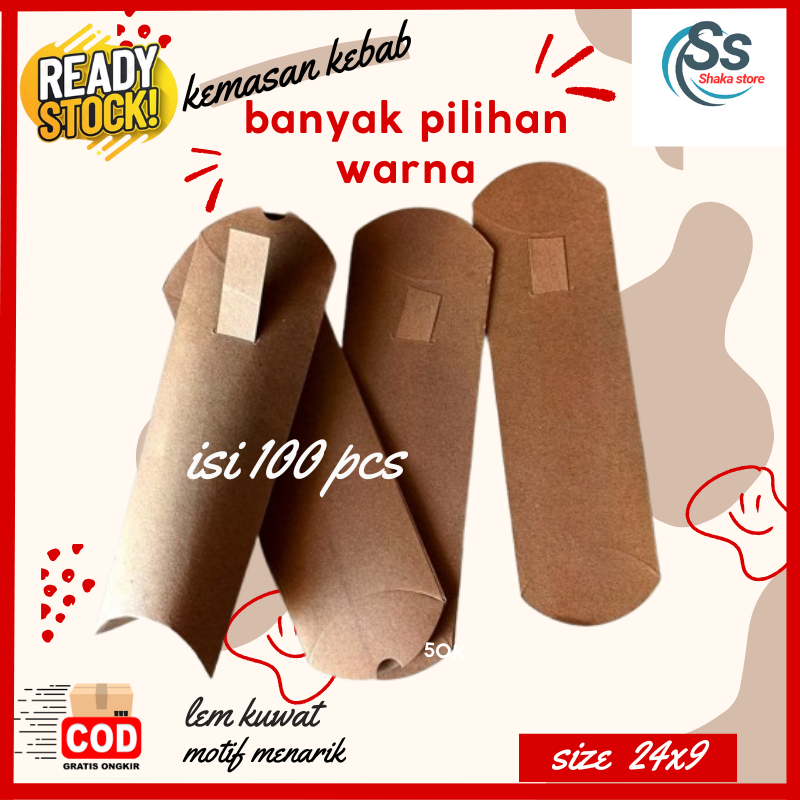 

Bungkus Kebab Craft Polos 24x9 cm Isi 100pcsKertas Bungkus Kebab 24x9cmKemasan Kebab Craft Coklat Jumbo Polos 24x9 cmPackaging Kebab 24x9 cm Jumbo Polos Coklatwadah coklat 24x9 ii 100 pcs