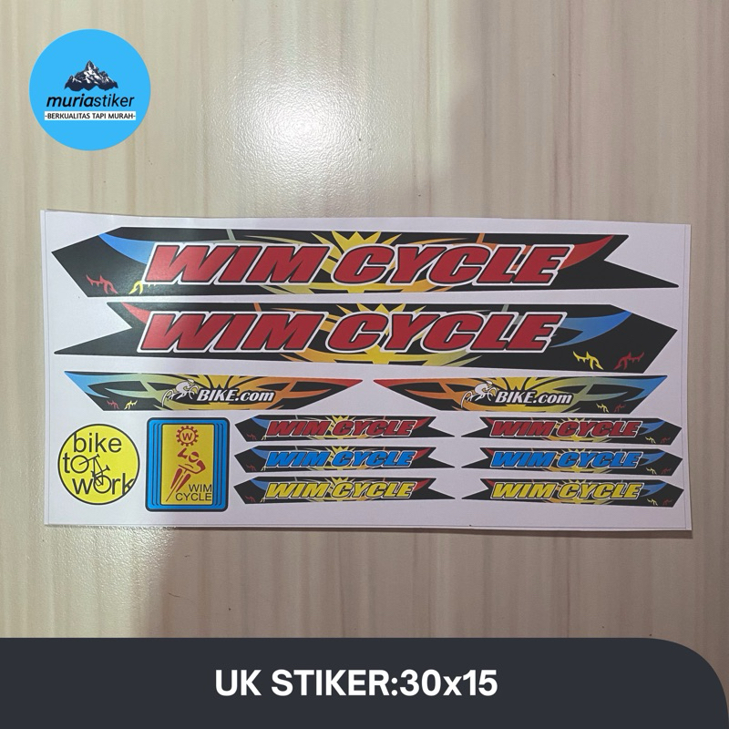 Stiker Stripping Sepeda Custom Wimcycle