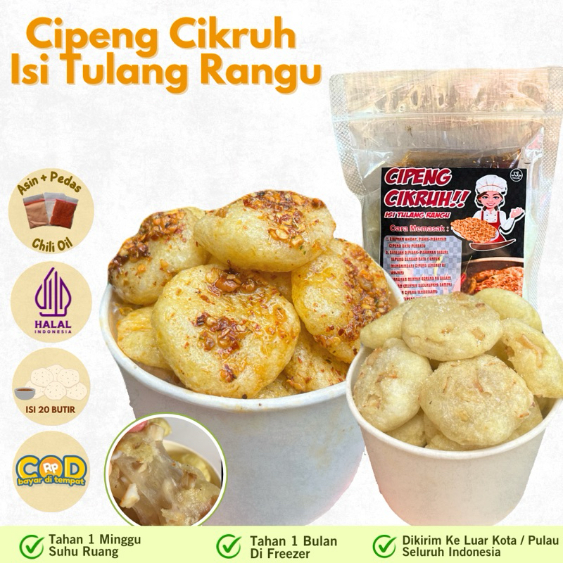 

CIPENG CIKRUH ISI TULANG RANGU AYAM !! LENGKAP DENGAN BUMBU