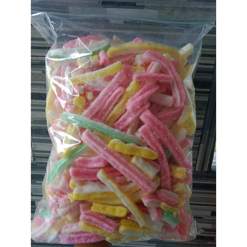 

Kerupuk beton renyah tidak bantat rasa gurih ukuran satu plastik besar