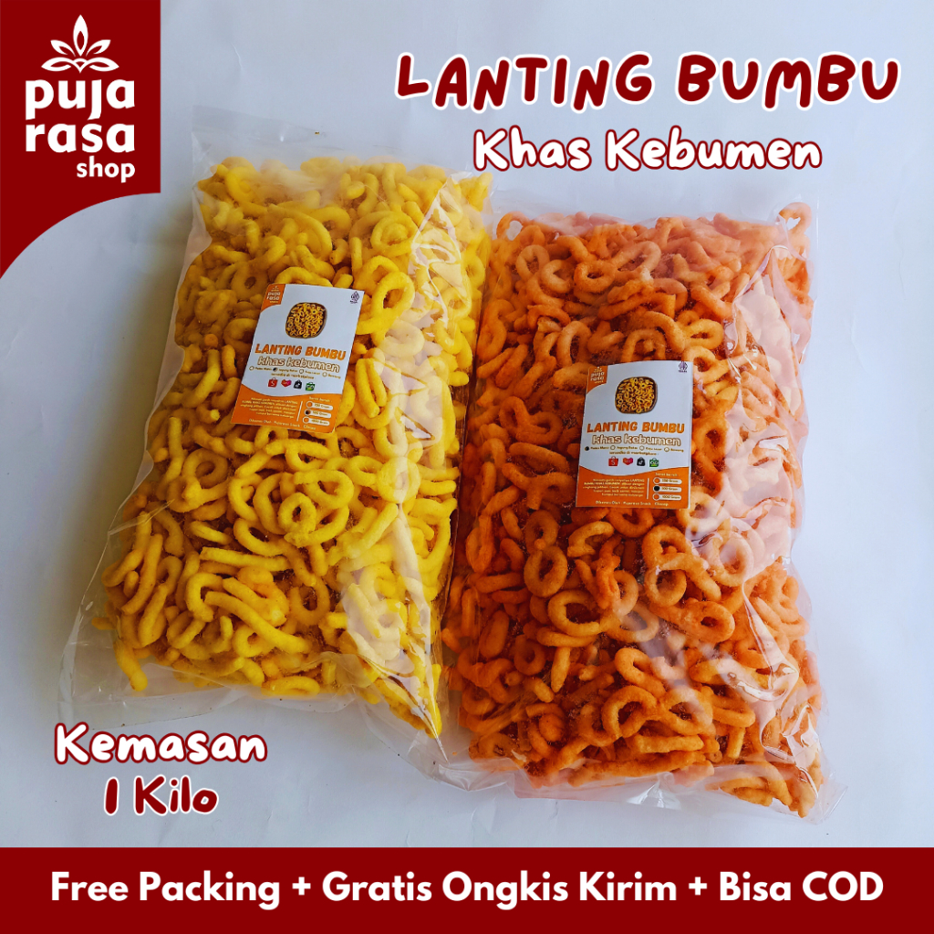 

LANTING KLANTING BUMBU SINGKONG Cemilan Khas Kebumen 1 KG Renyah Gurih
