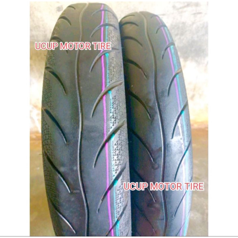 SEPASANG DEPAN 80/90-14 TUBLES,  BELAKANG 90/90-14 TUBLES,  BAN VARIO BEAT MIO GENIO GEAR SEON.BAN M