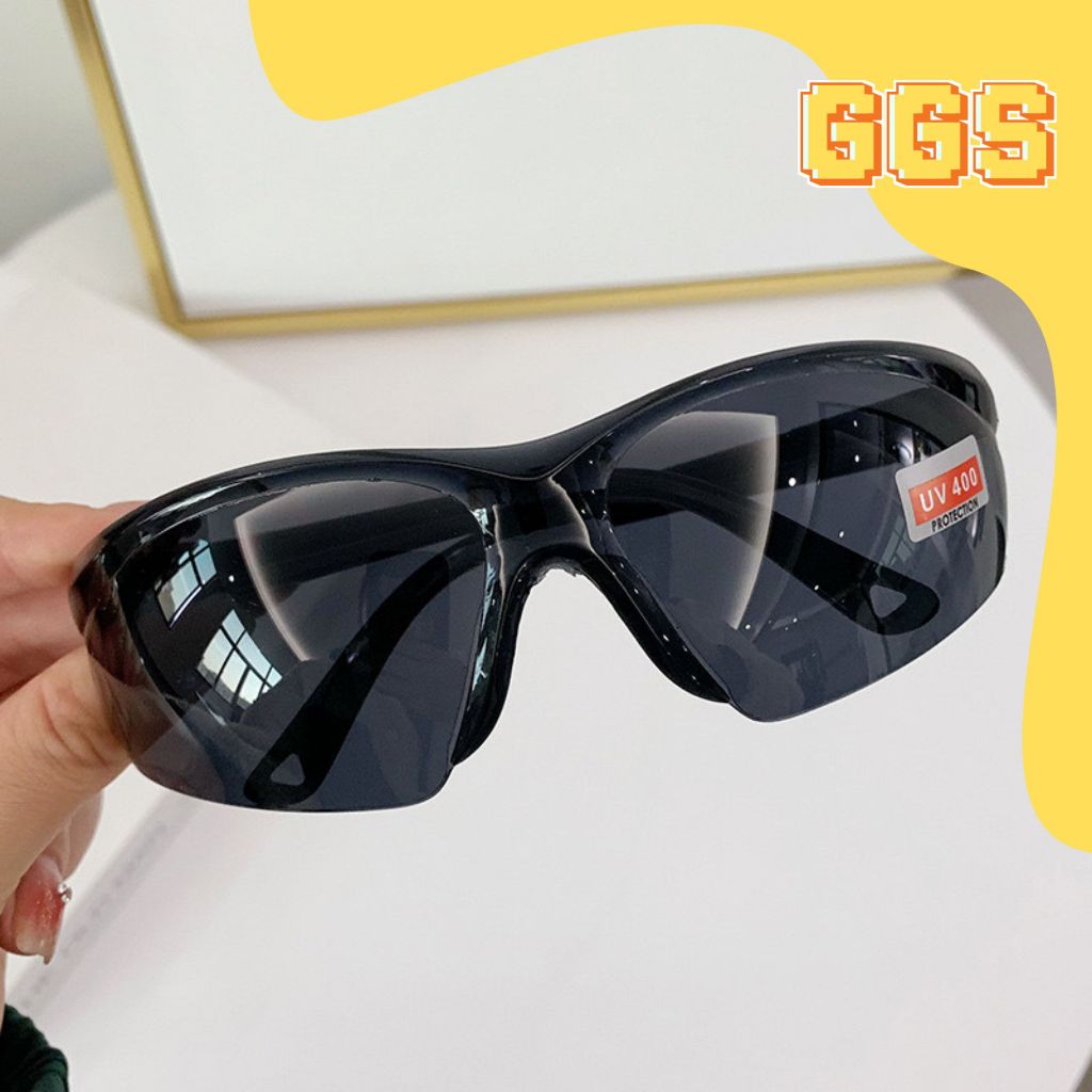 GGS [Grosir] Kacamata Motor Sepeda Las Hitam Pelindung Angin Protection Sunglasses Pria Wanita Unise