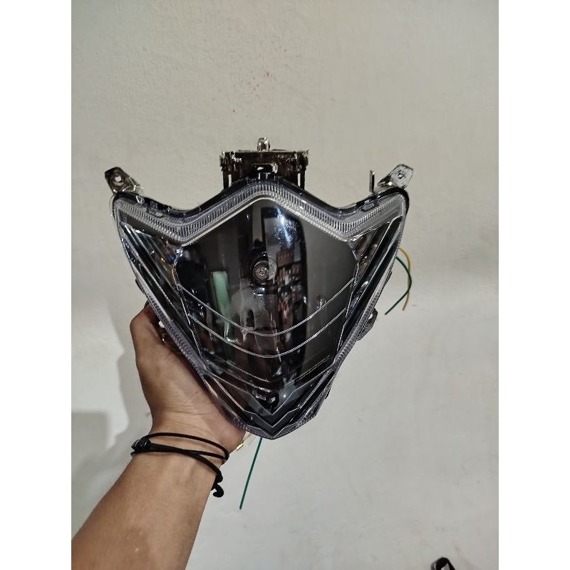 Batok Kepala Lampu Depan Satria Fu Facelift Tanpa Frame Custom Hitam