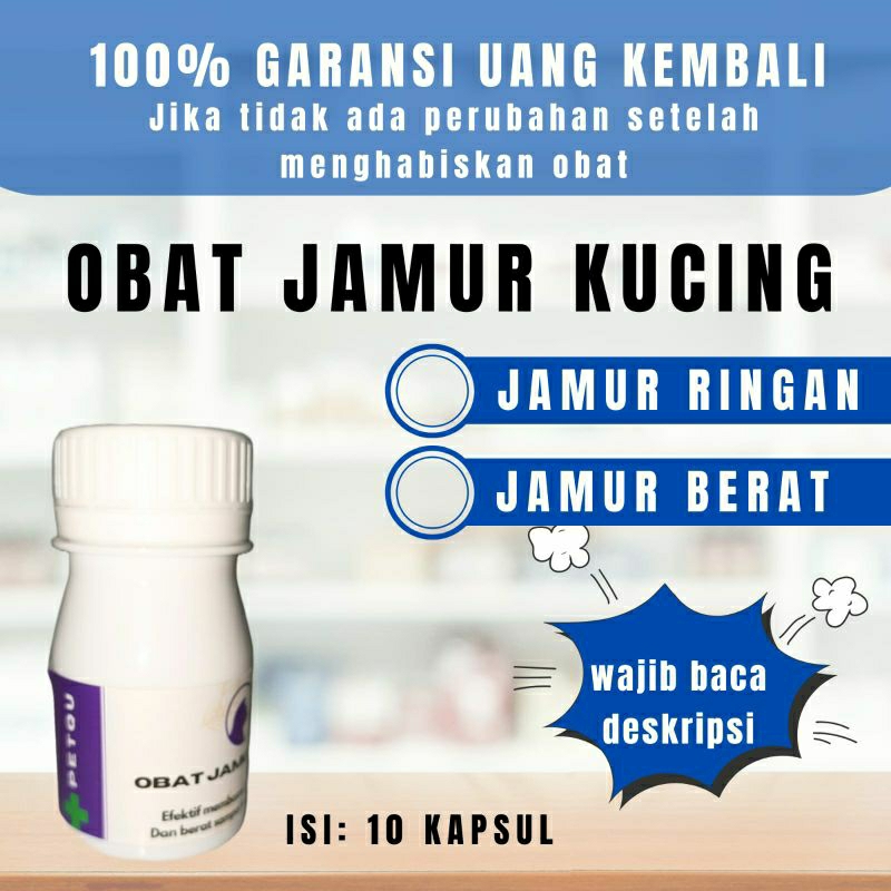 New Obat Jamur Kucing Oral 10 Kapsul Efektif