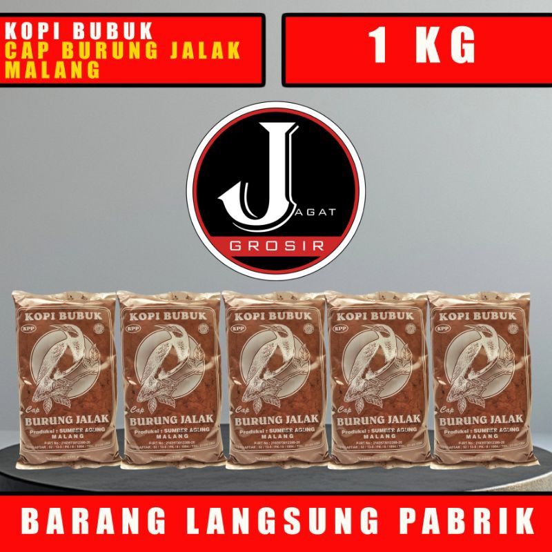 

KOPI BUBUK CAP BURUNG JALAK / KOPI JALAK 1 KG / KOPI BUBUK KHAS MALANG