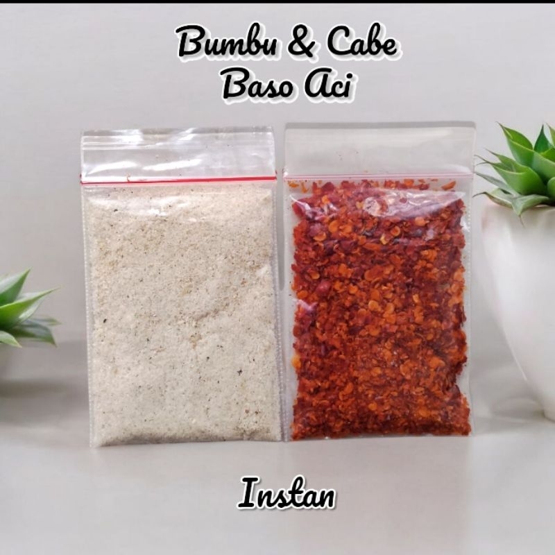 

Bumbu & Cabe Tambahan Baso Aci Instan Kuah Kemasan Ecer