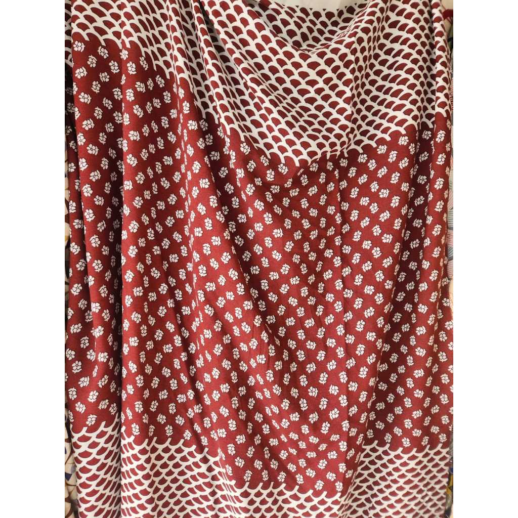 Kain katun rayon viscose premium motif etnik motif pinggir motif abstrak pinggir terbaru best seller