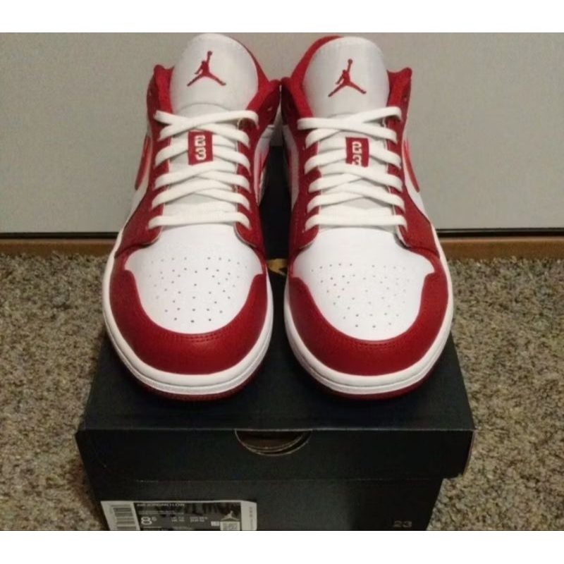 Nike Air Jordan 1 Low Gym Red White Red Authentic