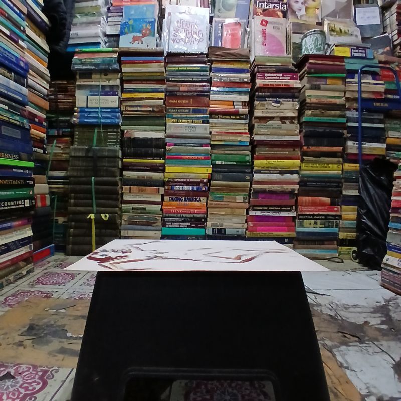 

lukisan cat minyak size tinggi 40cm lebar 27cm