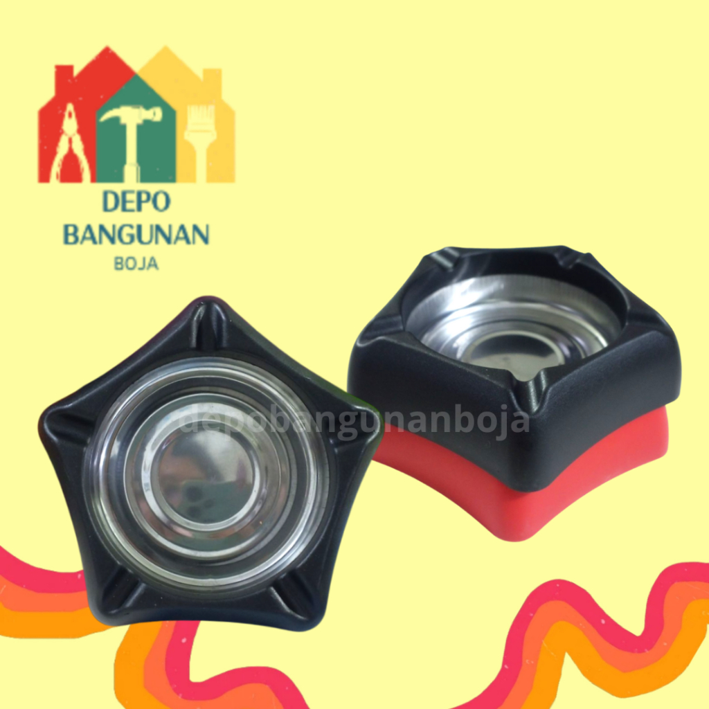 ( Bintang ) Asbak Stainless ABS /Asbak Stainless / Asbak