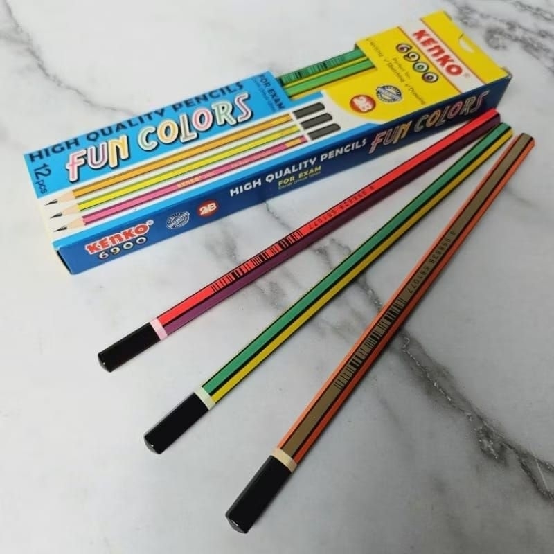 

pensil 2B Kenko 6900 1 pck isi 12 pcs pencil 2B kenko