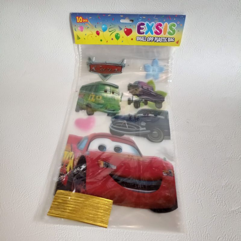 

isi 10 plastik Snack ulang tahun | UK 25x50 | opp transparan | karakter E