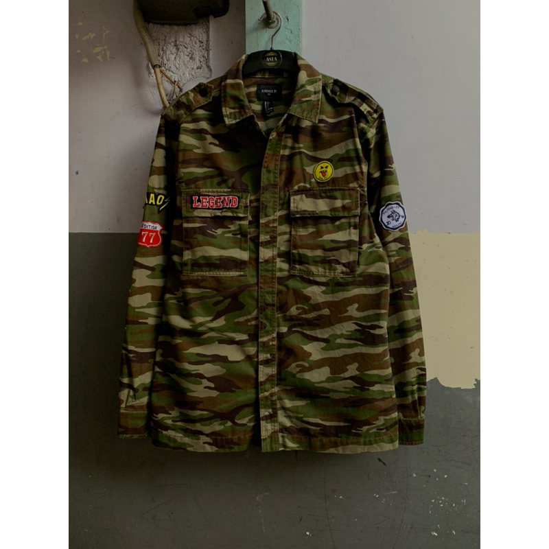 kemeja/outer pria forever21 lengan panjang preloved