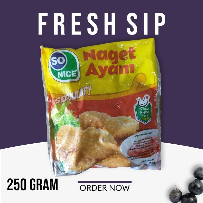

SO NICE NUGGET AYAM 250GR