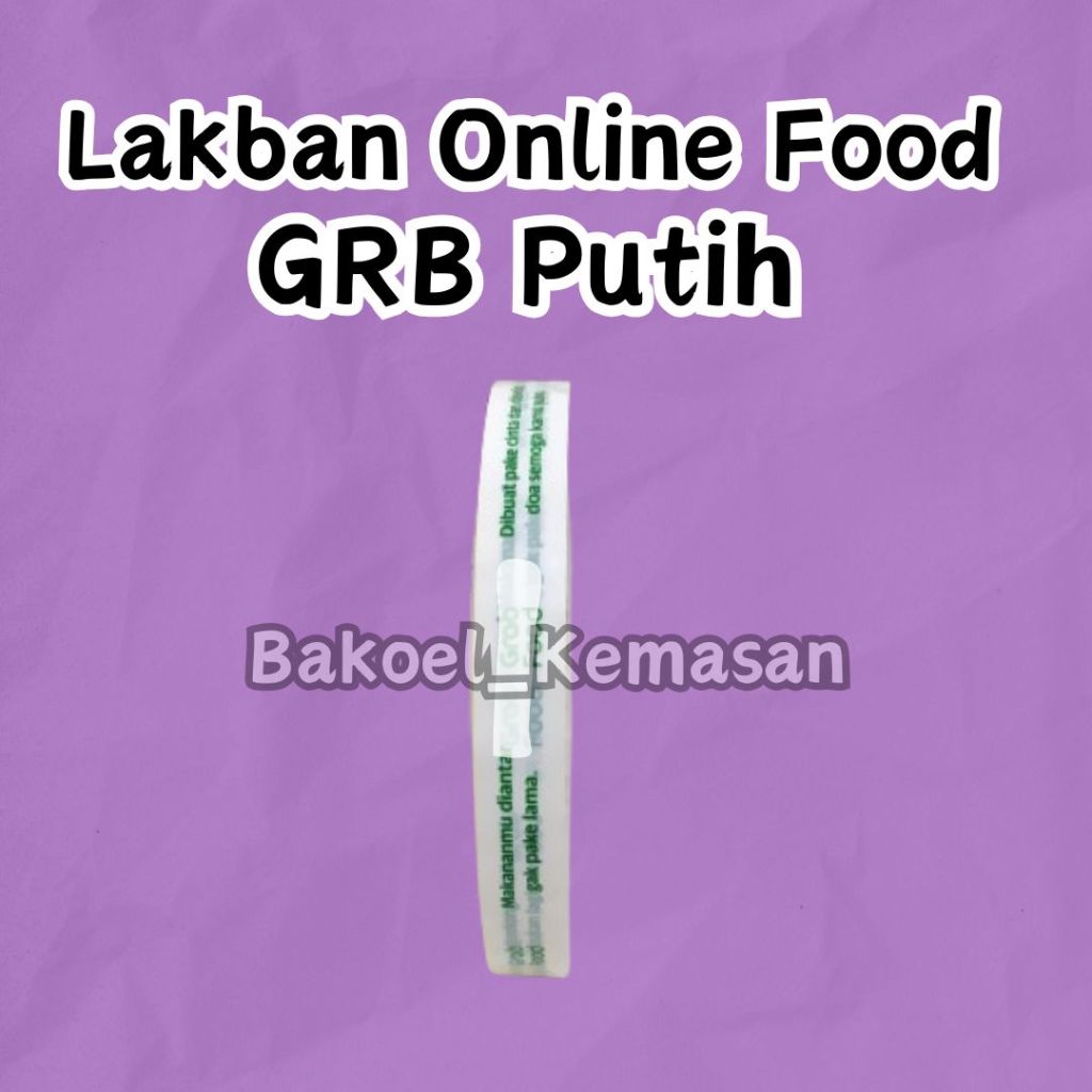 

Isolasi Makanan Ojol Online Grb Putih 12mm x 65m