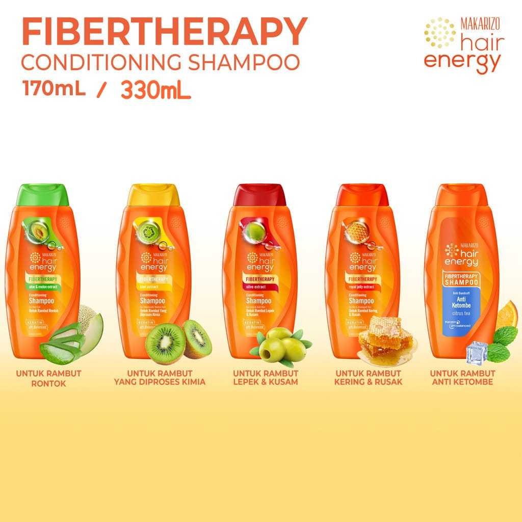 Makarizo Hair Energy Fibertherapy Conditioning Shampo / Shampo Makarizo