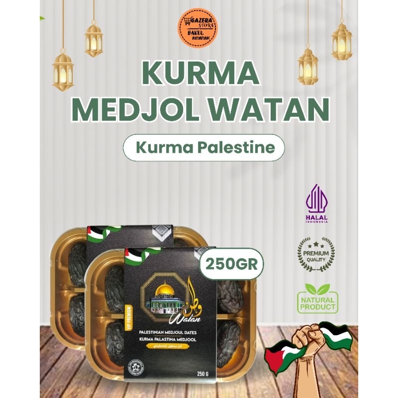 

Kurma Medjool | medjool watan 250gr | kurma jumbo premium | kurma palestina 100% ori