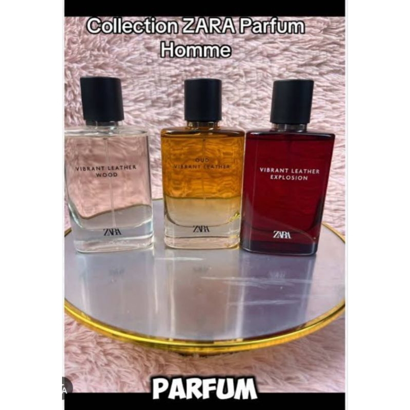 Parfum Zara Vibrant Leather Oud 100ml & Zara Vibrant Leather Mood 100ml & Zara Vibrant Leather Explo