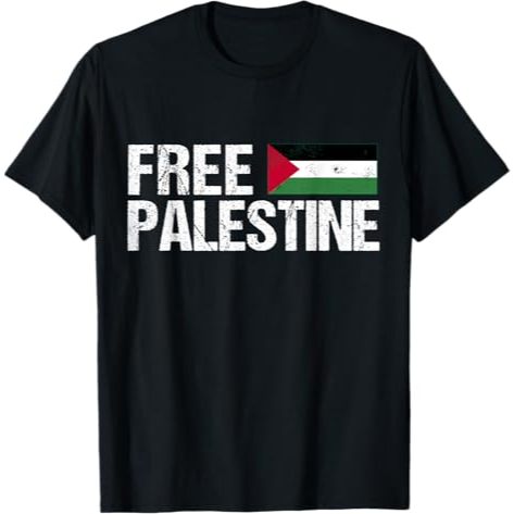 Kaos Palestine Flag Free Palestine T-Shirt
