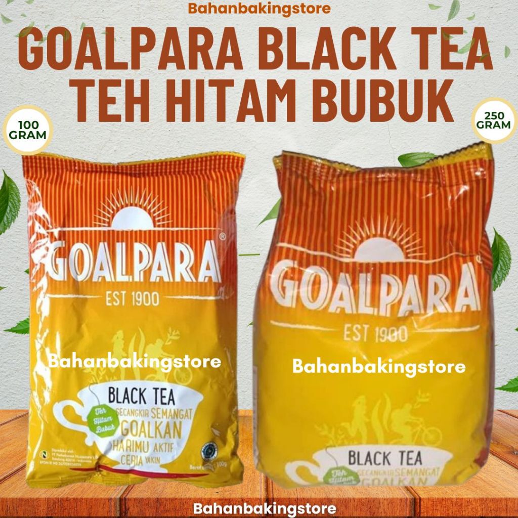 

GOALPARA TEH HITAM BUBUK AUTHENTIC 100 GRAM & 250 GRAM | GOALPARA BLACK TEA | HALAL