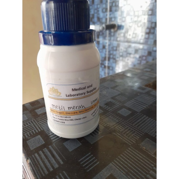 Indikator metil Red_ Lar. indikator metil Merah 100ml