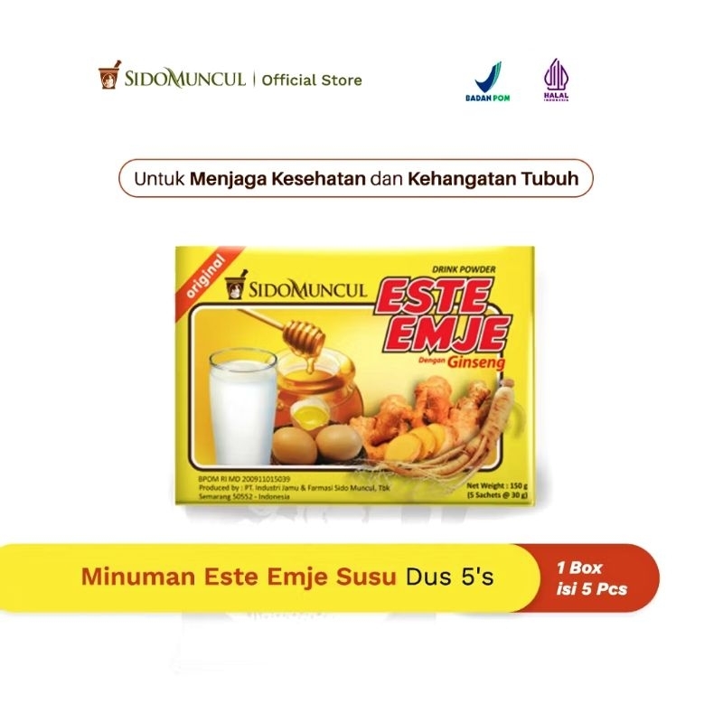 

Sido muncul ESTE EMJE minuman jahe susu isi 5 sachet