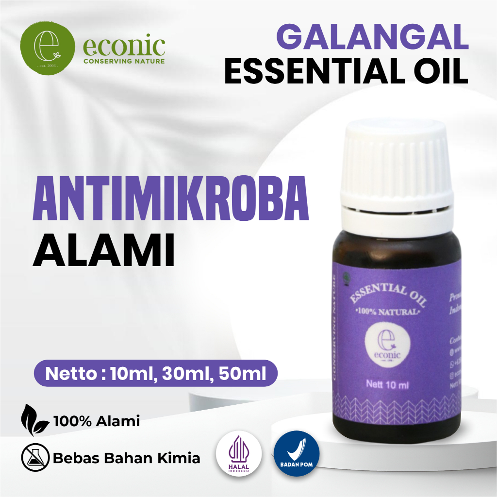 Essential Oil Lengkuas Alami | Aromaterapi untuk Relaksasi & Daya Tahan Tubuh | Minyak Atsiri Murni