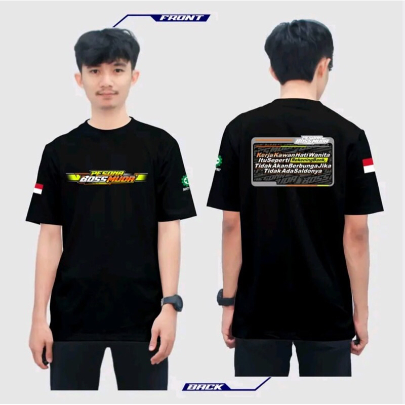KAOS HITAM PESONA BOS MUDA