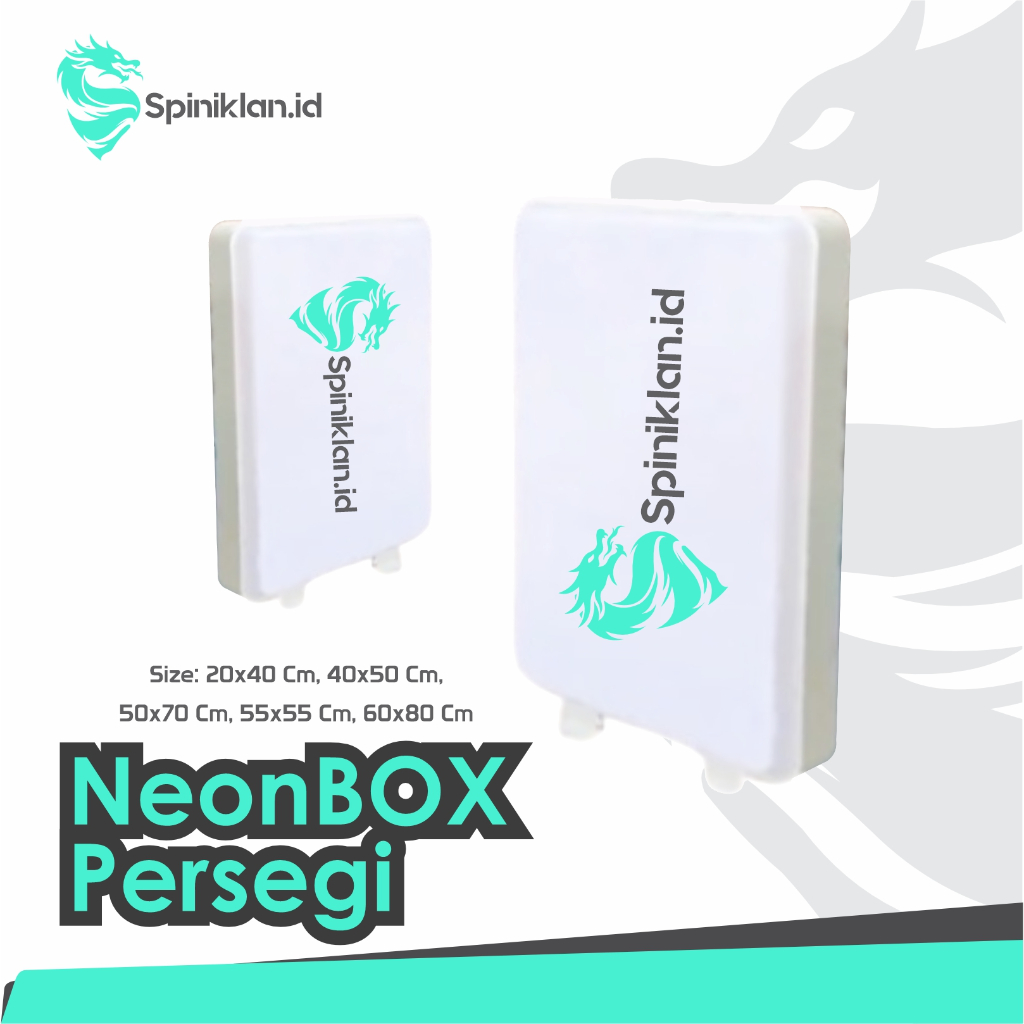 Square Light Box/Neon Box Kotak/Light Box/Neon Kotak/Neon Box Kotak 2sisi/Capsul Light RF115 Vacuum 