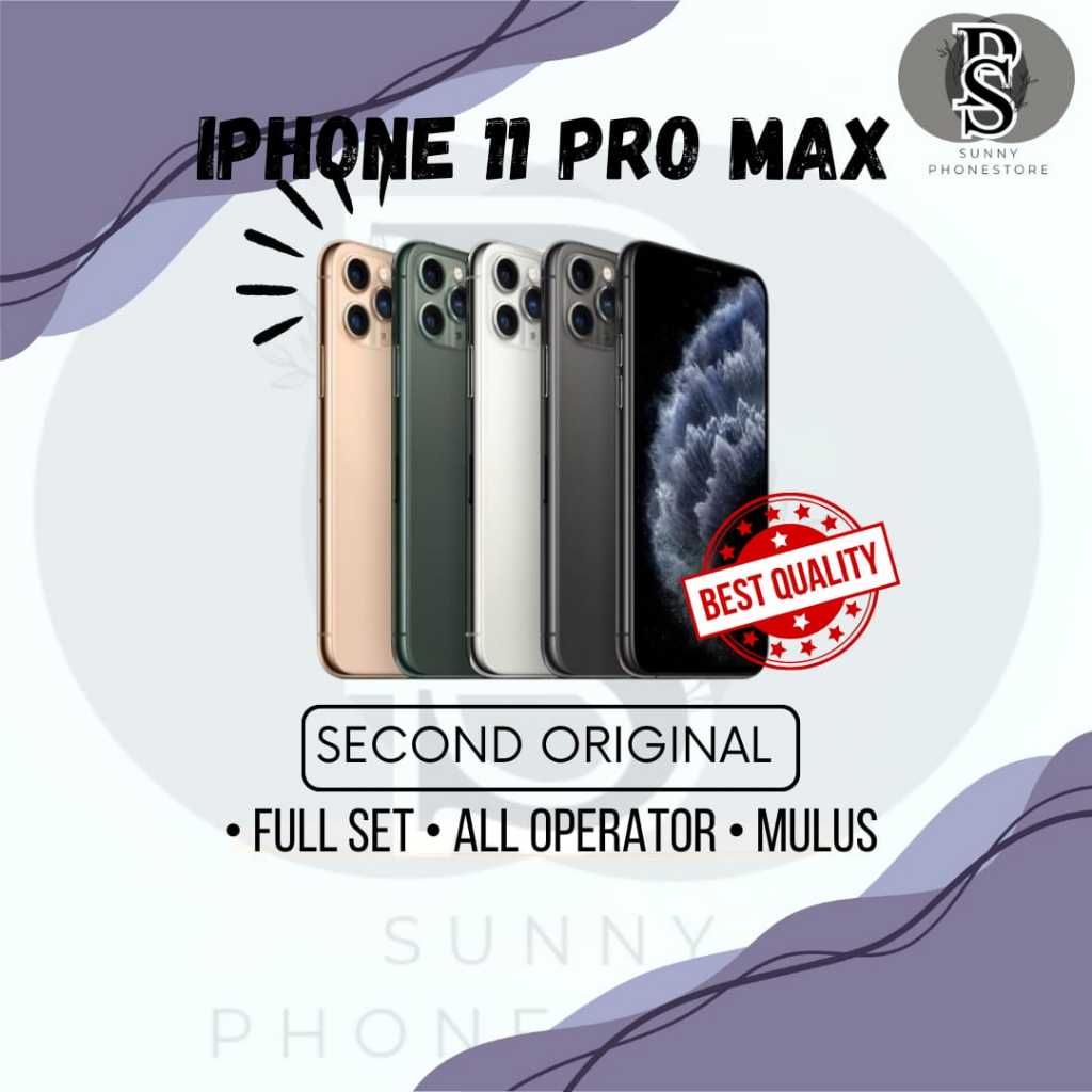 IPhone 11 PRO MAX 64 GB,256 GB, DAN 512 GB SECOND BERGARANSI FULLSET LIKE NEW