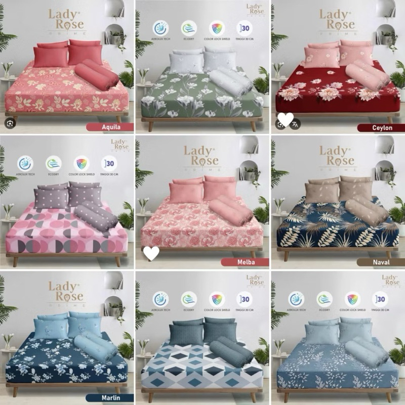 Sprei Lady Rose Queen B4 160x200