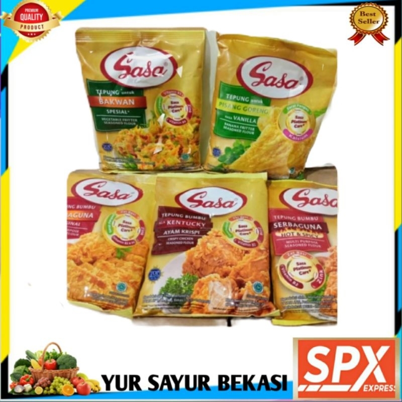 

Aneka Tepung Bumbu Sasa Per Bungkus.