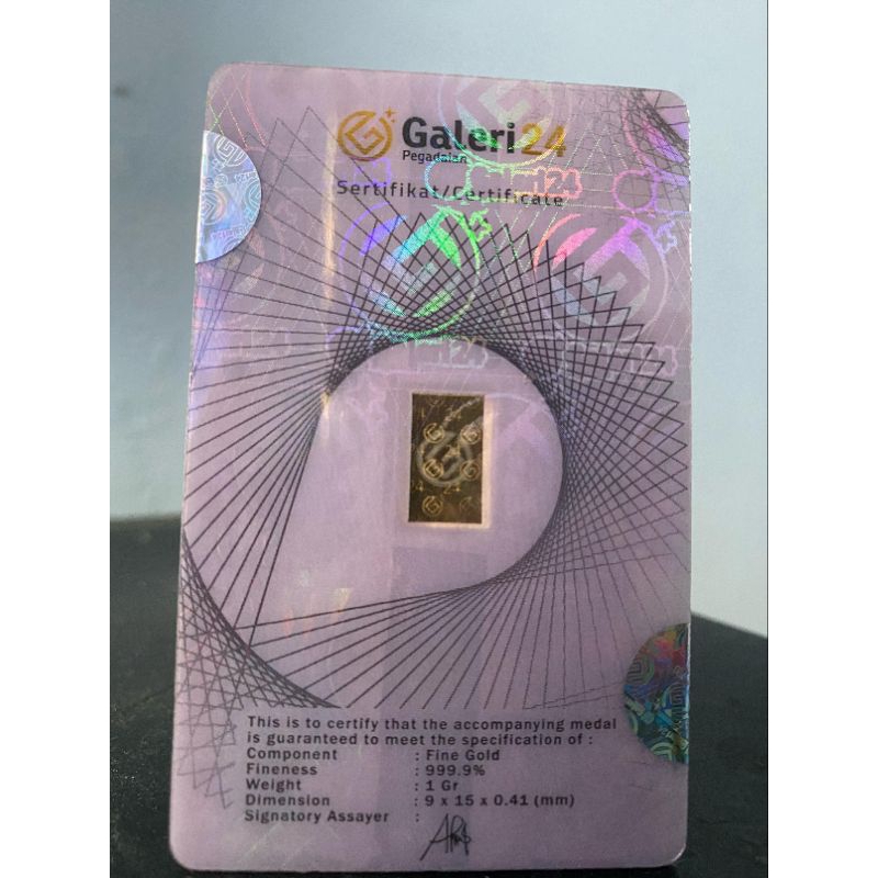 Logam Mulia 1gram Galeri24 2025